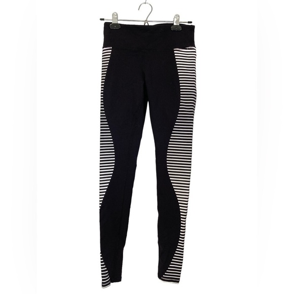 Alo‎ Airbrushed Reflective Leggings Size XS Black White - Picture 2 of 8